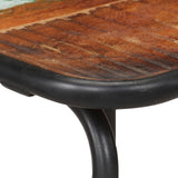 Bar Chair Set of 2 Mixed colour finish Solid reclaimed wood 321954
