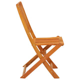 Garden Chair Set of 2 Natural wood Solid eucalyptus wood Standard 312451