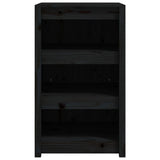 Outdoor Kitchen Cabinet MEPPEL Black 55x55x92 cm Solid Wood Pine 832343