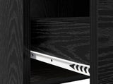 Sideboard Black Oak 75 x 36 x 80 cm Engineered Wood 8011116
