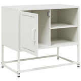 TV Cabinet White 68x39x60.5 cm Steel 846523