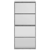 Shoe Cabinet with Mirror 4-Layer Grey Sonoma 63x17x134 cm 3228278