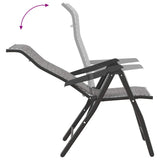 Folding Garden Chairs 4 pcs Grey Poly Rattan 3270610