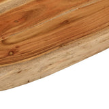 Bathroom Countertop 80x60x2.5 cm Rectangular Solid Wood Acacia 370260