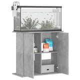 Aquarium Stand Concrete Grey 81x36x73 cm Engineered Wood 833603