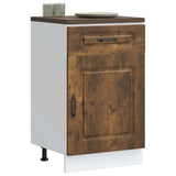 Kitchen Base Cabinet Kalmar Smoked Oak Engineered Wood 853482