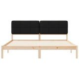Bed Frame with Upholstered Headboard Black 180 x 200 cm 877961