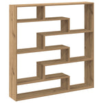 ZNTS Wall Cube Shelf 7 Compartments Artisian Oak Engineered Wood 860030