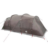 Camping Tent Tunnel 4-Person Brown Waterproof 4009414