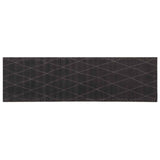 Kitchen Rug Anthracite Checkered 300 x 60 cm 100% Polyamide 42045730