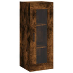 Highboard Smoked Oak 34.5x34x180 cm Engineered Wood 3199374