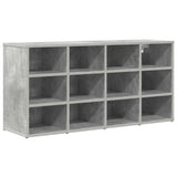 Shoe Cabinet Concrete grey 103 x 30 x 51 cm Engineered wood 808706
