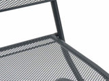 Garden Chairs Folding 2 pcs Anthracite 52.5 x 46 x 82 cm Iron 42025100