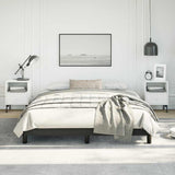 Bed Frame without Mattress Black 152x203 cm Queen Faux Leather 346934