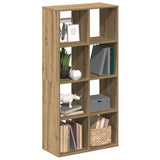Room Divider Bookcase Artisan Oak 69.5x29x137.5 cm Engineered Wood 858029