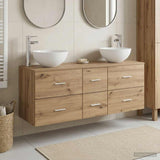 Bathroom Cabinet Set 3 pcs Artisan Oak 49.5 x 35 x 63 cm 3405802