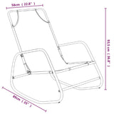 Sun Lounger Set of 2 Grey Powder-coated steel, textilene Standard 318141