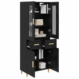 Highboard Black Oak 69.5 x 34 x 180 cm Engineered Wood 3416117