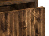 Bathroom Cabinet with Drawer Smoked Oak 31.5 x 33 x 190 cm 883409