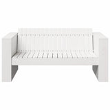Garden Sofa White 134 x 60 x 62 cm Solid Pine Wood 873867