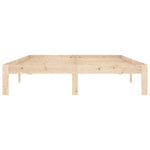 Bed Frame without Mattress Solid Wood Pine 140x200cm 810365