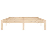 Bed Frame without Mattress Solid Wood Pine 140x200cm 810365