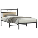 Bed Frame without Mattress Sonoma Oak 100x190 cm Engineered Wood 4106786