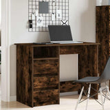 Desk Smoked Oak 102x50x75 cm Engineered Wood 860467
