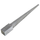 Ground Spikes 6 pcs Silver 7x7x75 cm Galvanised Steel 145402