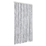 ZNTS Fly Curtain Grey and White 100x200 cm Chenille 377369