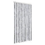 ZNTS Fly Curtain Grey and White 100x200 cm Chenille 377369
