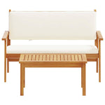 Garden Sofa Set 2 pcs Brown Solid Acacia wood 4106579