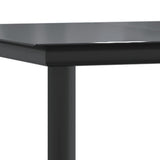 5 Piece Garden Dining Set Black Steel and Textilene 3200694