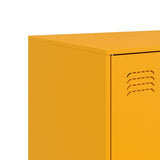 Sideboard Mustard Yellow 99x39x73 cm Steel 841724