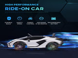 Lamborghini Sian Licensed 12V Kids Electric Ride On Car 2 Motors Toy Car with Remote Control Music T3398P348294