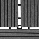 Grey 11 pcs 30 x 30 cm Decking Tiles WPC 1 sqm 41551