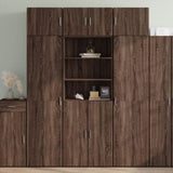 Highboard Brown Oak 70x42.5x185 cm Engineered Wood 3281377