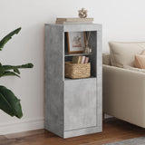 Sideboard with LED Lights Concrete Grey 41x37x100 cm 836647