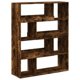 Bookcase Smoked Oak100x33x125.5 cm Engineered Wood 3309334