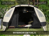 Four Man, Two Room Blackout Tent, with Accessories - Khaki T3398P349034