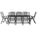 Garden Dining Set Anthracite Metal mesh with e-coating finish Large 3211824