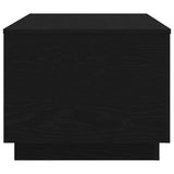 Coffee Table with LED Lights Black Oak 90x50x40 cm 862260