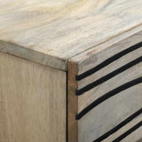 Bedside Cabinet with Drawer White and Black 50 x 33 x 60 cm 4017980