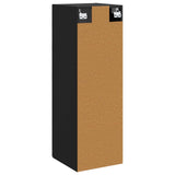 Wall-mounted Bathroom Cabinet Black 33 x 34.5 x 100 cm 890653