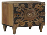 Bedside Cabinet Brown 40 x 33.5 x 46 cm Solid Mango Wood 4018328