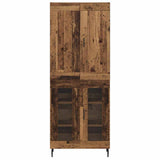 Highboard 2 pcs Old Wood Engineered Wood 3403186
