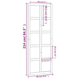 ZNTS Barn Door 80x1.8x214 cm Solid Wood Pine 824628