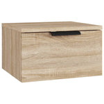 ZNTS Wall-mounted Bedside Cabinets 2 pcs Sonoma Oak 34x30x20 cm 811383