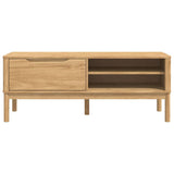 Hallway Bench FLORO Wax Brown 115 x 40 x 45 cm Solid Pine Wood 42011243