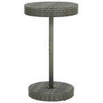 3 Piece Garden Bar Set Grey Poly Rattan&Solid Wood Acacia 3187715
